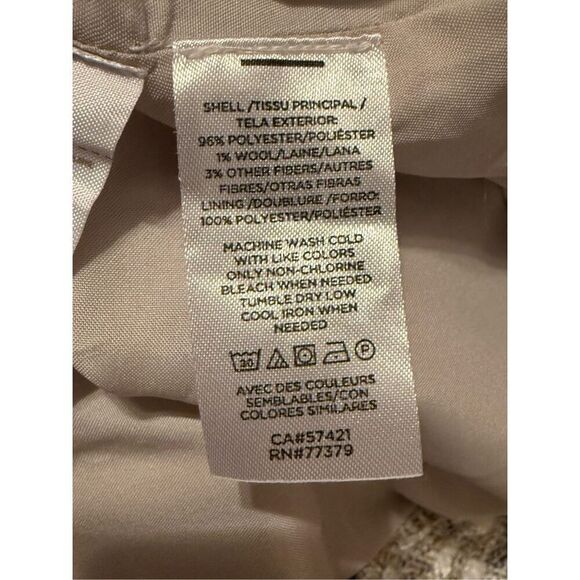 Ann Taylor Petite Fringe Tweed Button Skirt Size 10P - Picture 10 of 10